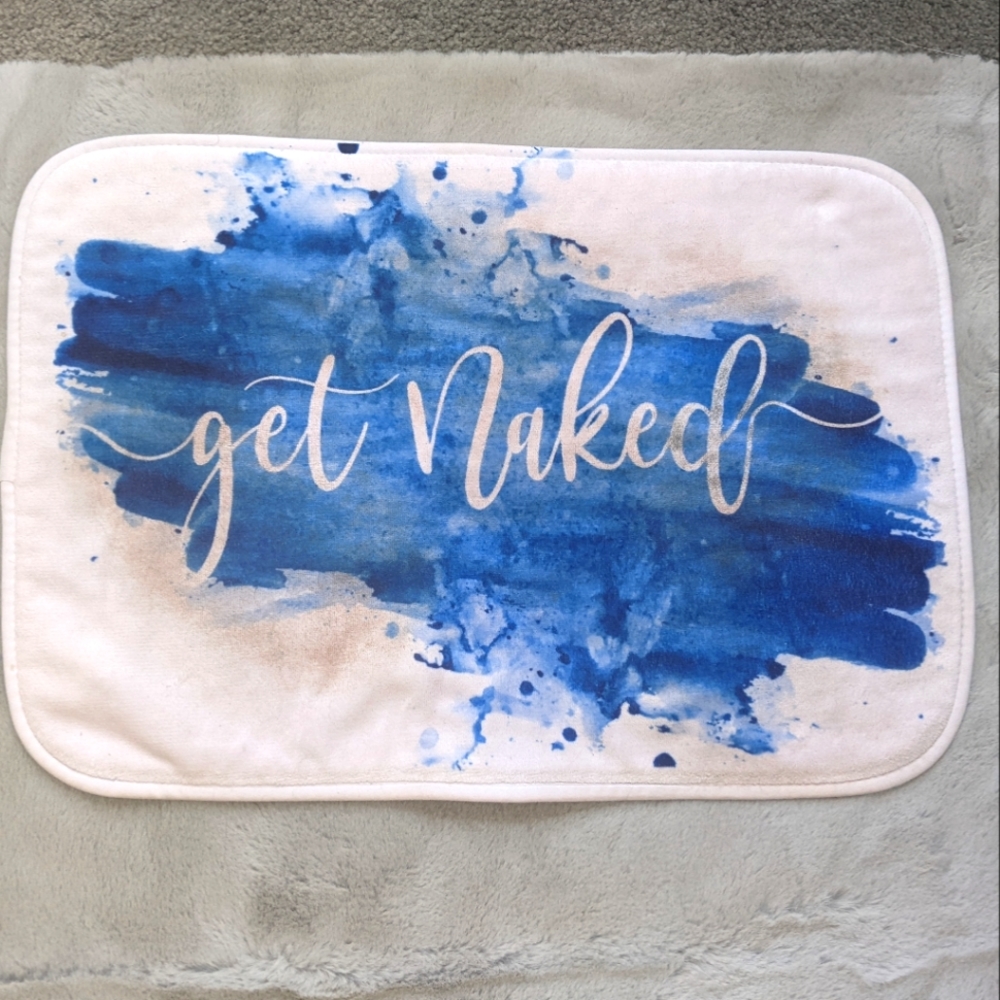 Etsy "Get Naked" Bath mat